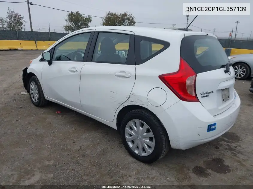 3N1CE2CP1GL357139 2016 Nissan Versa Note S (Sr)/S Plus/Sl/Sr/Sv