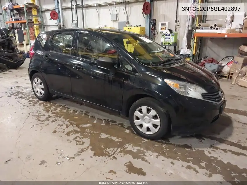 3N1CE2CP6GL402897 2016 Nissan Versa Note S (Sr)/S Plus/Sl/Sr/Sv
