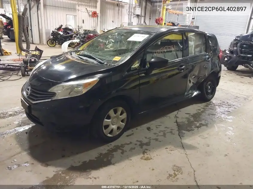 3N1CE2CP6GL402897 2016 Nissan Versa Note S (Sr)/S Plus/Sl/Sr/Sv