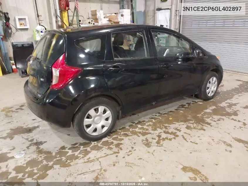 3N1CE2CP6GL402897 2016 Nissan Versa Note S (Sr)/S Plus/Sl/Sr/Sv