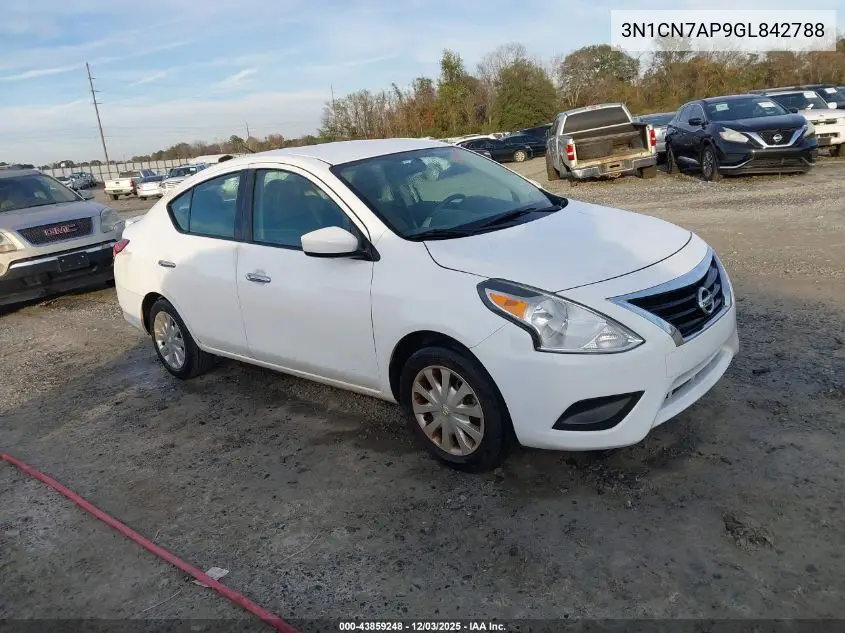 3N1CN7AP9GL842788 2016 Nissan Versa 1.6 S/1.6 S+/1.6 Sl/1.6 Sv