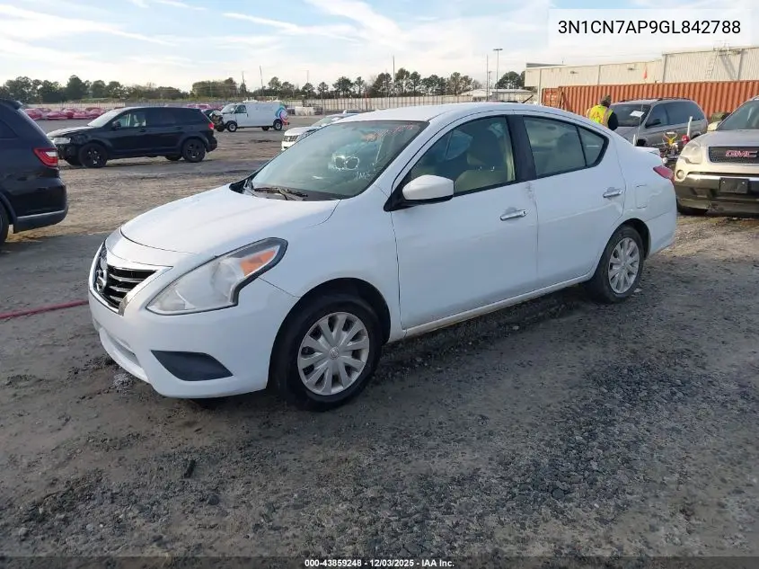 3N1CN7AP9GL842788 2016 Nissan Versa 1.6 S/1.6 S+/1.6 Sl/1.6 Sv