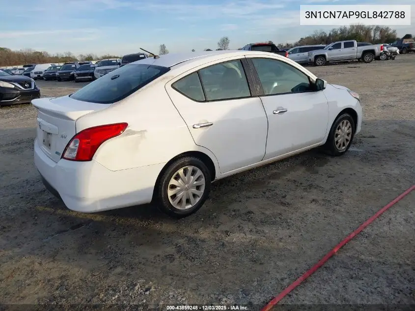 3N1CN7AP9GL842788 2016 Nissan Versa 1.6 S/1.6 S+/1.6 Sl/1.6 Sv