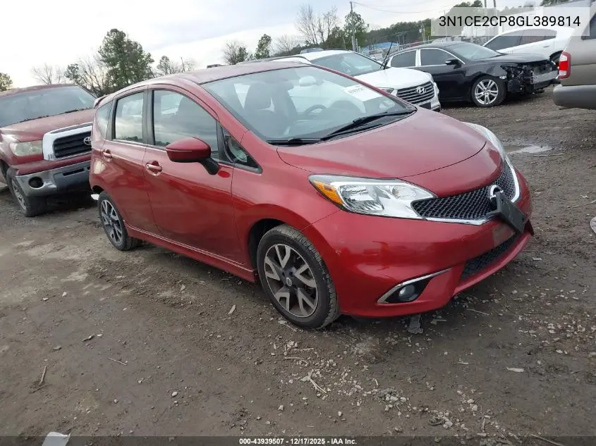 3N1CE2CP8GL389814 2016 Nissan Versa Note Sr