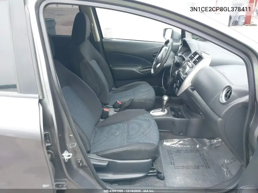 3N1CE2CP8GL378411 2016 Nissan Versa Note S (Sr)/S Plus/Sl/Sr/Sv
