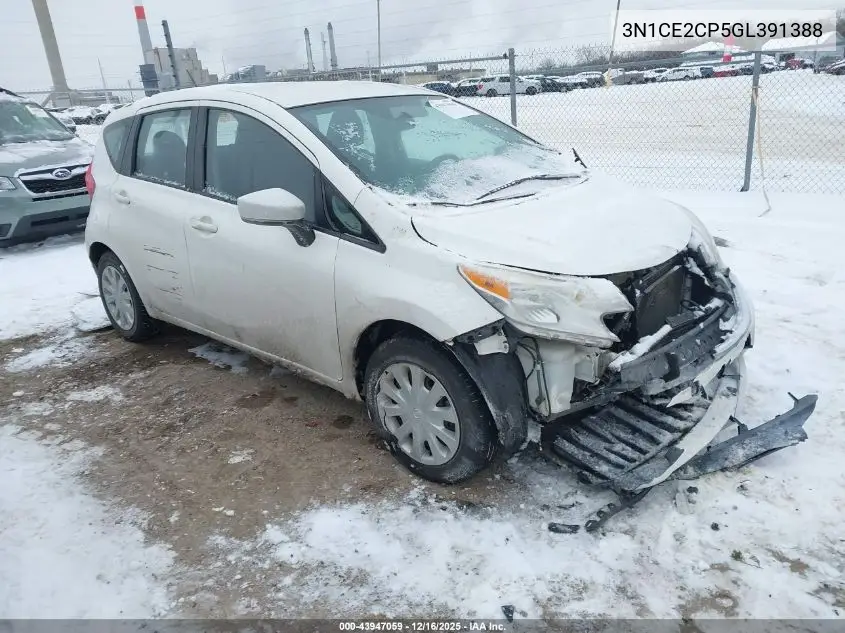 3N1CE2CP5GL391388 2016 Nissan Versa Note S (Sr)/S Plus/Sl/Sr/Sv