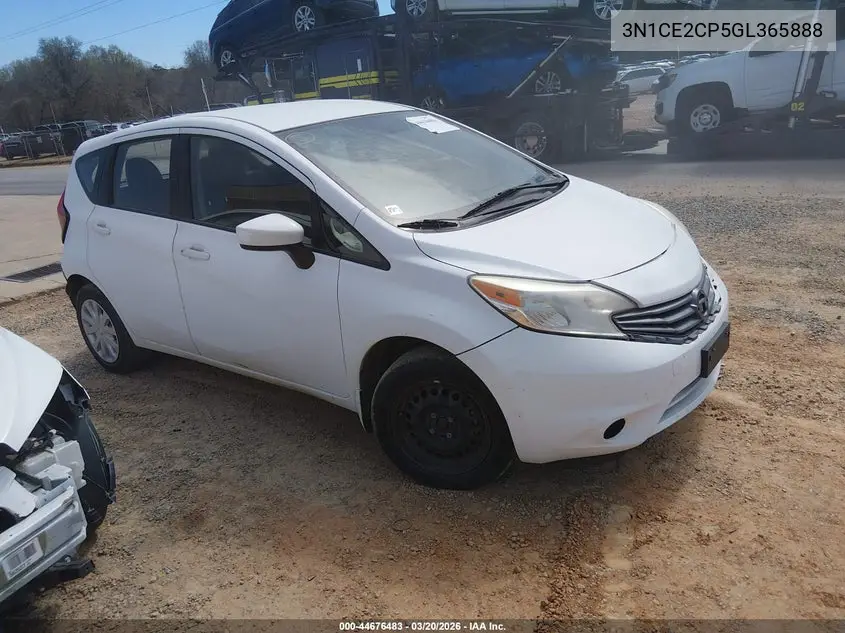 3N1CE2CP5GL365888 2016 Nissan Versa Note S Plus