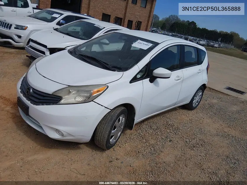 3N1CE2CP5GL365888 2016 Nissan Versa Note S Plus