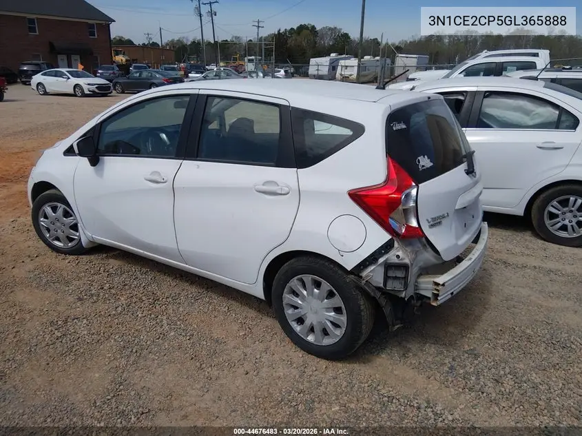 3N1CE2CP5GL365888 2016 Nissan Versa Note S Plus