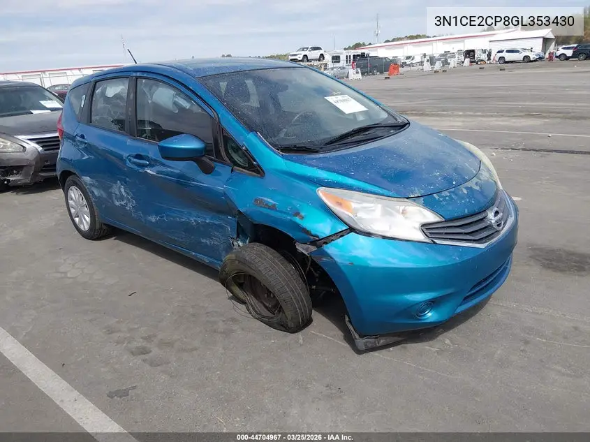 3N1CE2CP8GL353430 2016 Nissan Versa Note Sv