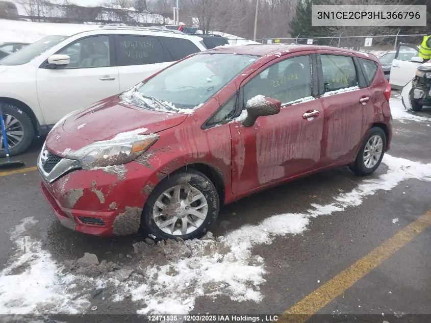 3N1CE2CP3HL366796 2017 Nissan Versa Note S/S Plus/Sv/Sl/Sr