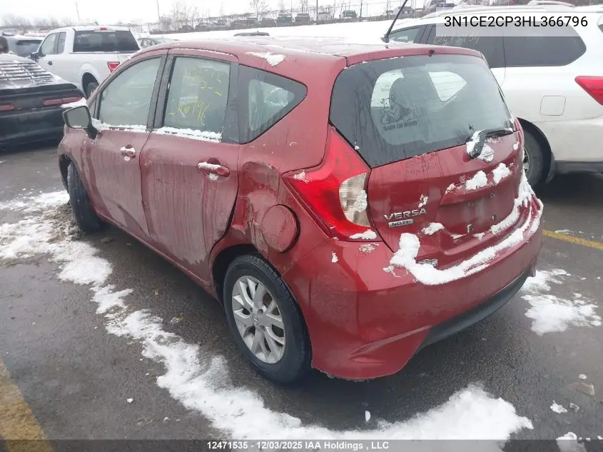 3N1CE2CP3HL366796 2017 Nissan Versa Note S/S Plus/Sv/Sl/Sr