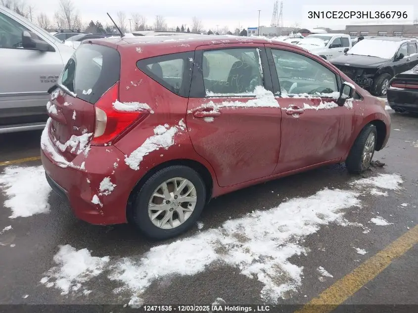 3N1CE2CP3HL366796 2017 Nissan Versa Note S/S Plus/Sv/Sl/Sr