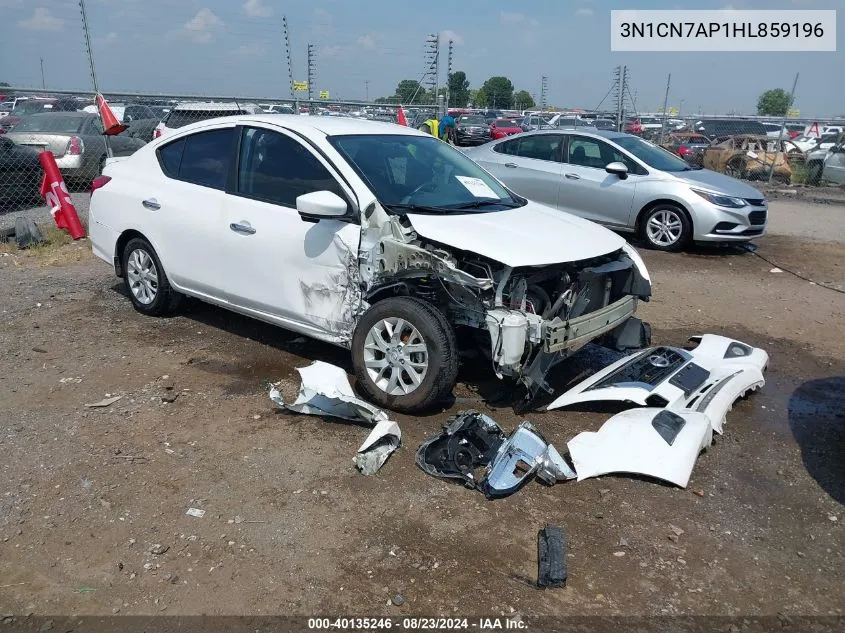 3N1CN7AP1HL859196 2017 Nissan Versa 1.6 Sv