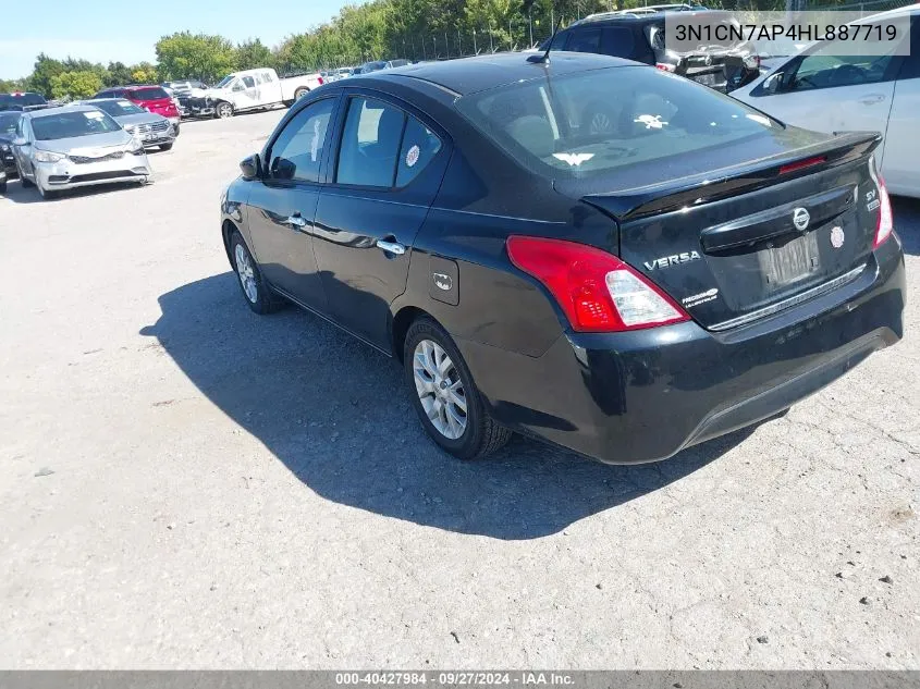 2017 Nissan Versa 1.6 Sv VIN: 3N1CN7AP4HL887719 Lot: 40427984