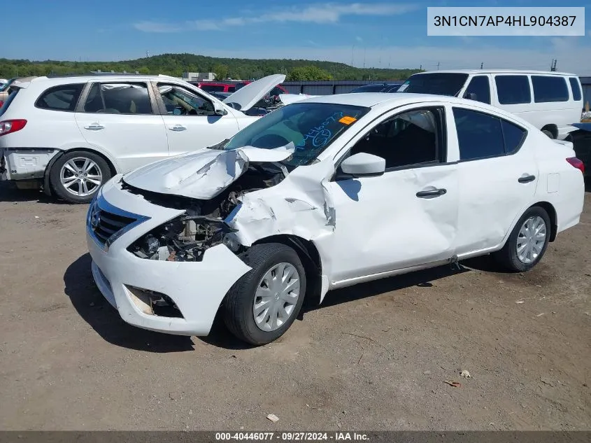 3N1CN7AP4HL904387 2017 Nissan Versa 1.6 S+