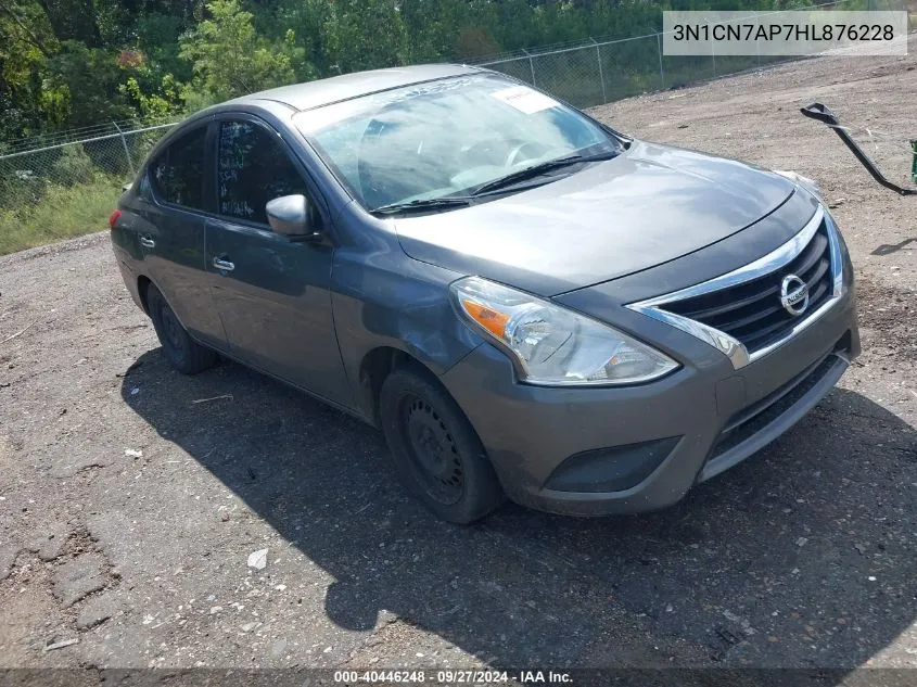 2017 Nissan Versa 1.6 Sv VIN: 3N1CN7AP7HL876228 Lot: 40446248