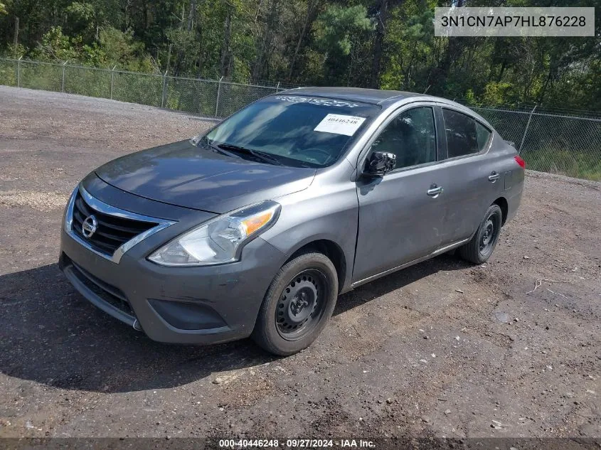 2017 Nissan Versa 1.6 Sv VIN: 3N1CN7AP7HL876228 Lot: 40446248