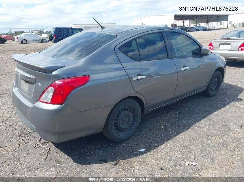 3N1CN7AP7HL876228 2017 Nissan Versa 1.6 Sv