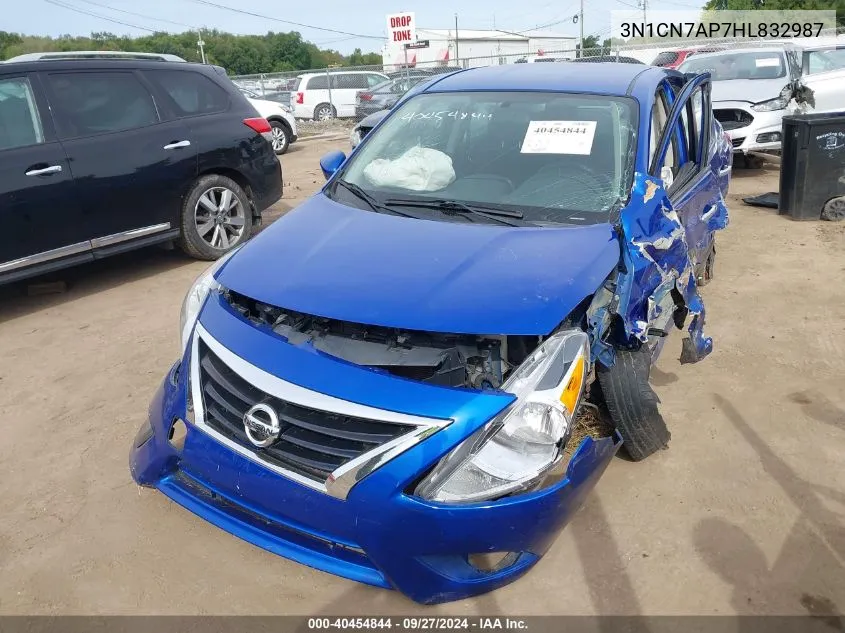 2017 Nissan Versa 1.6 Sv VIN: 3N1CN7AP7HL832987 Lot: 40454844