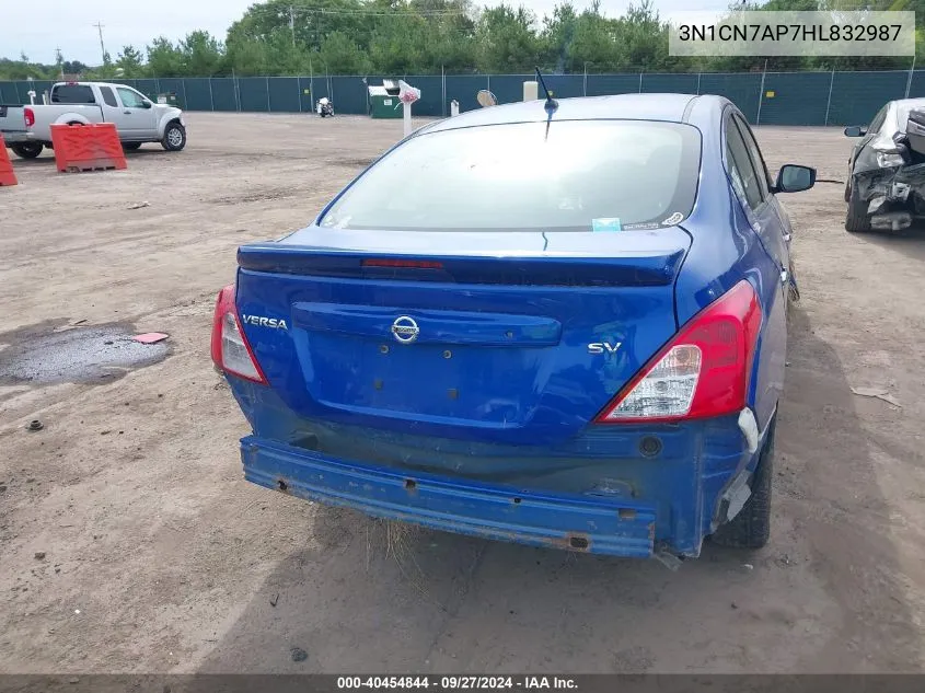 3N1CN7AP7HL832987 2017 Nissan Versa 1.6 Sv