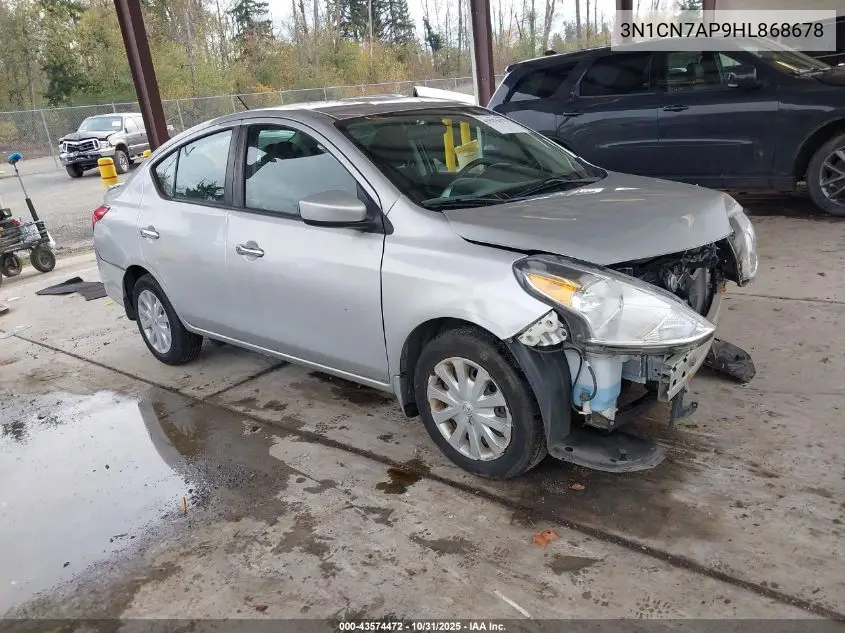3N1CN7AP9HL868678 2017 Nissan Versa 1.6 Sv