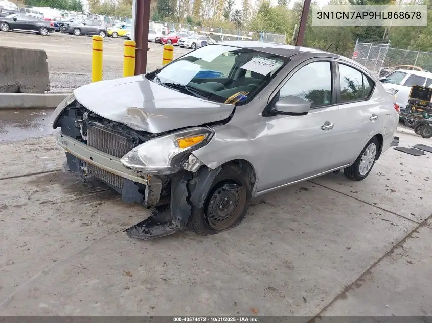 3N1CN7AP9HL868678 2017 Nissan Versa 1.6 Sv