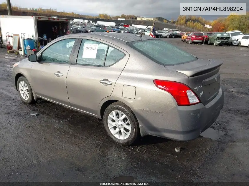 3N1CN7AP4HL898204 2017 Nissan Versa 1.6 Sv