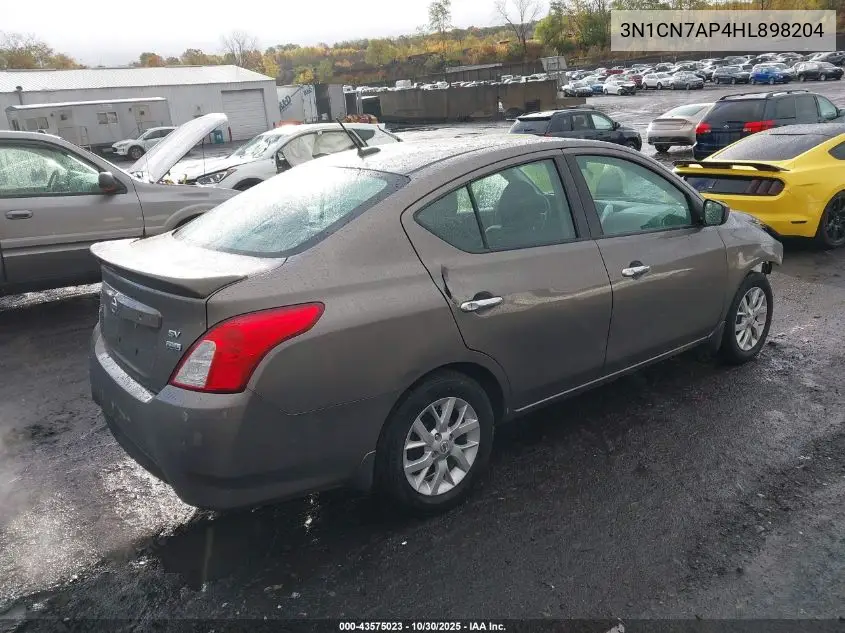 3N1CN7AP4HL898204 2017 Nissan Versa 1.6 Sv