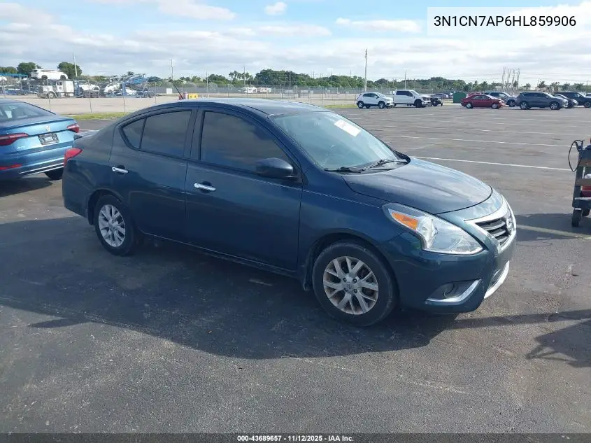 3N1CN7AP6HL859906 2017 Nissan Versa 1.6 Sv