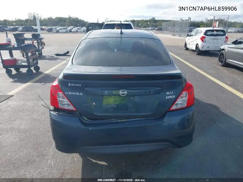 3N1CN7AP6HL859906 2017 Nissan Versa 1.6 Sv