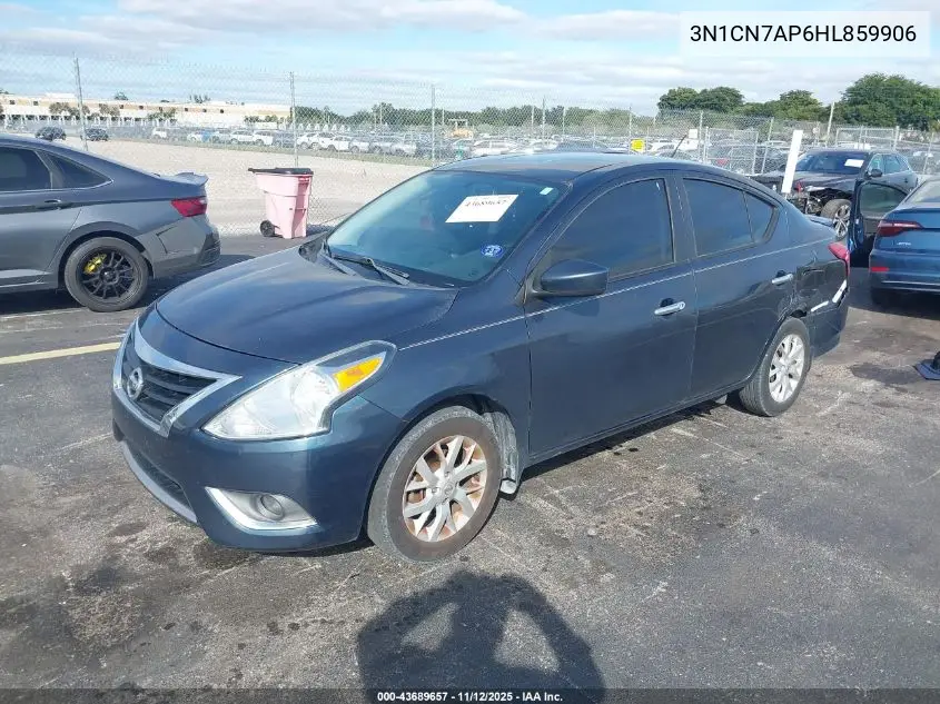 3N1CN7AP6HL859906 2017 Nissan Versa 1.6 Sv