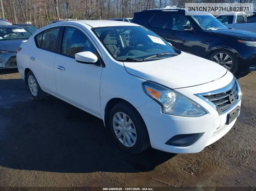 3N1CN7AP7HL882871 2017 Nissan Versa 1.6 Sv
