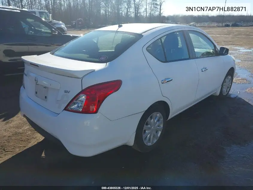 3N1CN7AP7HL882871 2017 Nissan Versa 1.6 Sv