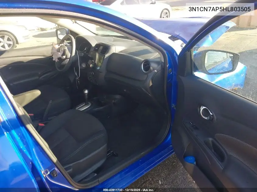 3N1CN7AP5HL803505 2017 Nissan Versa S/S Plus/Sv/Sl