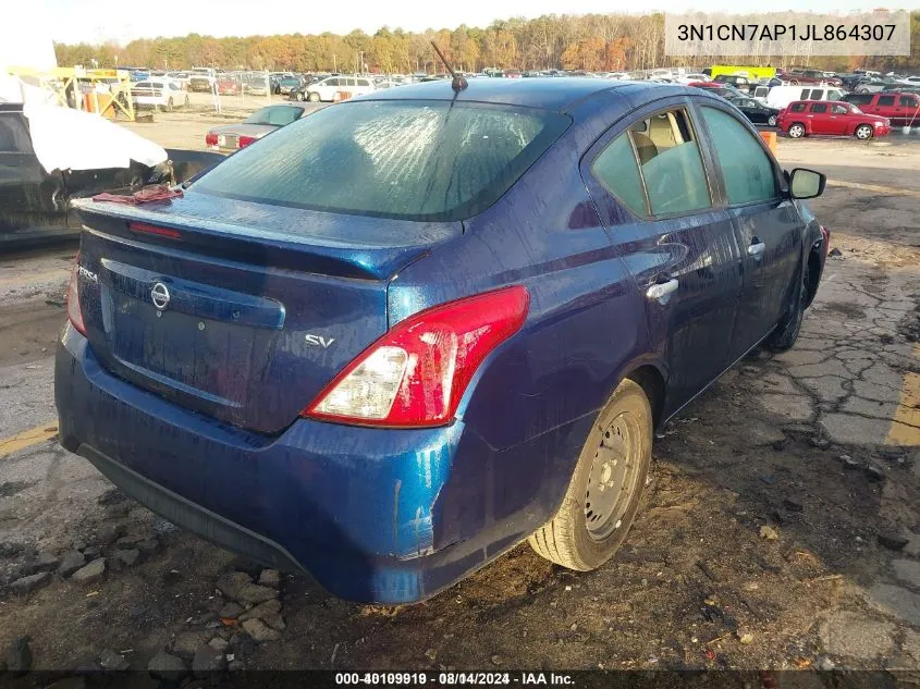 3N1CN7AP1JL864307 2018 Nissan Versa 1.6 Sv