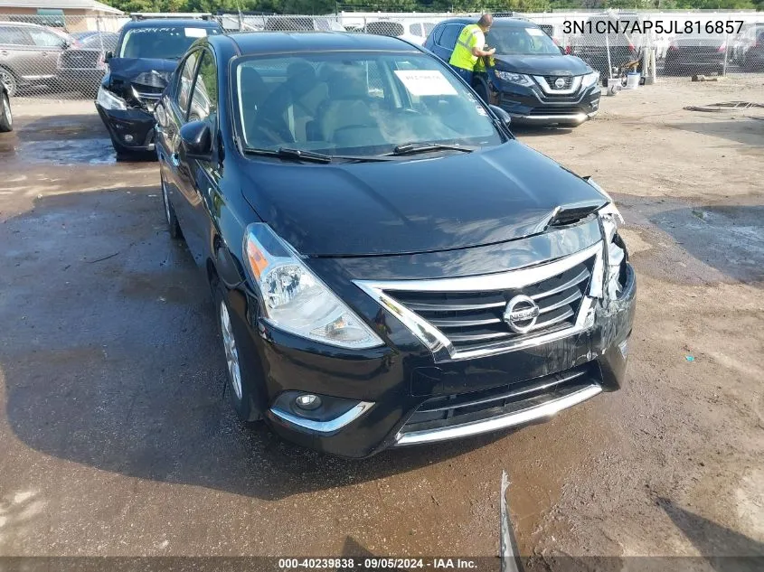 2018 Nissan Versa 1.6 Sv VIN: 3N1CN7AP5JL816857 Lot: 40239838