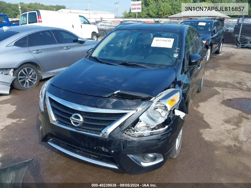 2018 Nissan Versa 1.6 Sv VIN: 3N1CN7AP5JL816857 Lot: 40239838