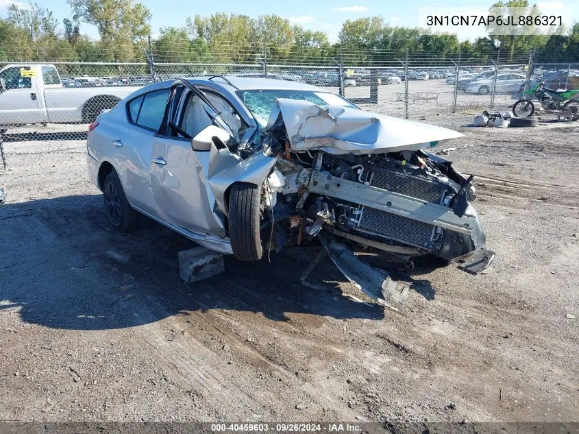 3N1CN7AP6JL886321 2018 Nissan Versa 1.6 Sv