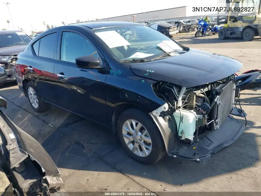 3N1CN7AP7JL882827 2018 Nissan Versa 1.6 Sv