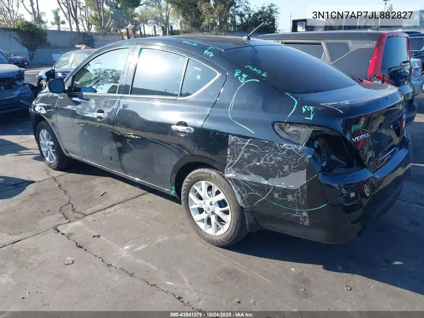 3N1CN7AP7JL882827 2018 Nissan Versa 1.6 Sv