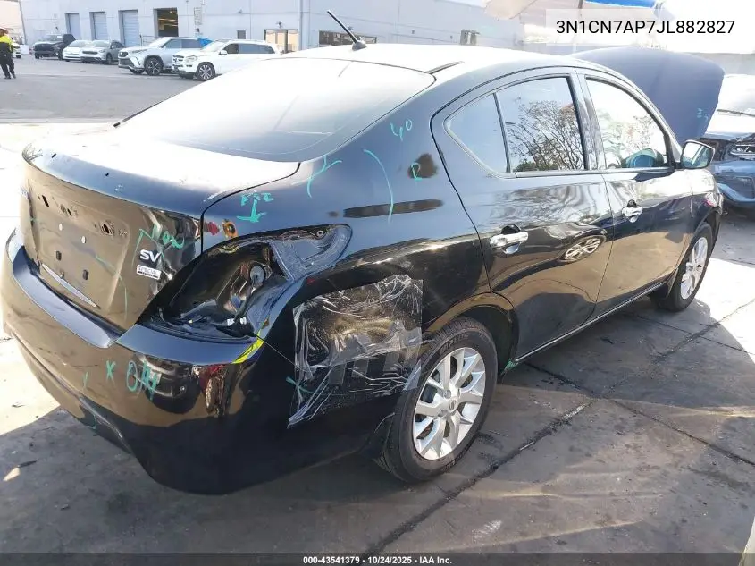 3N1CN7AP7JL882827 2018 Nissan Versa 1.6 Sv