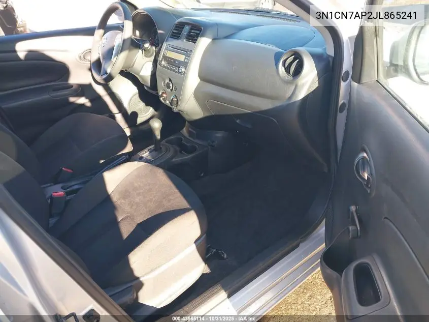 3N1CN7AP2JL865241 2018 Nissan Versa 1.6 S+