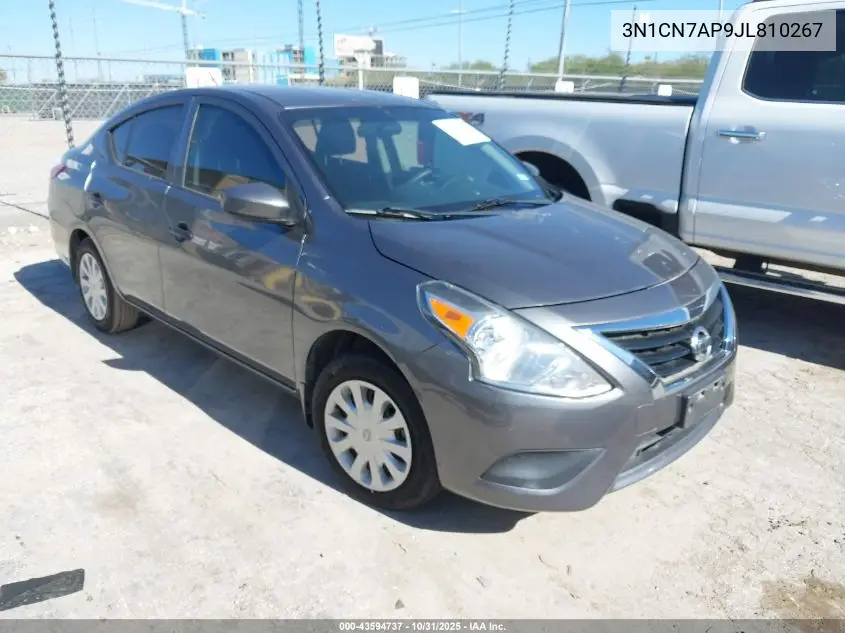 3N1CN7AP9JL810267 2018 Nissan Versa 1.6 S