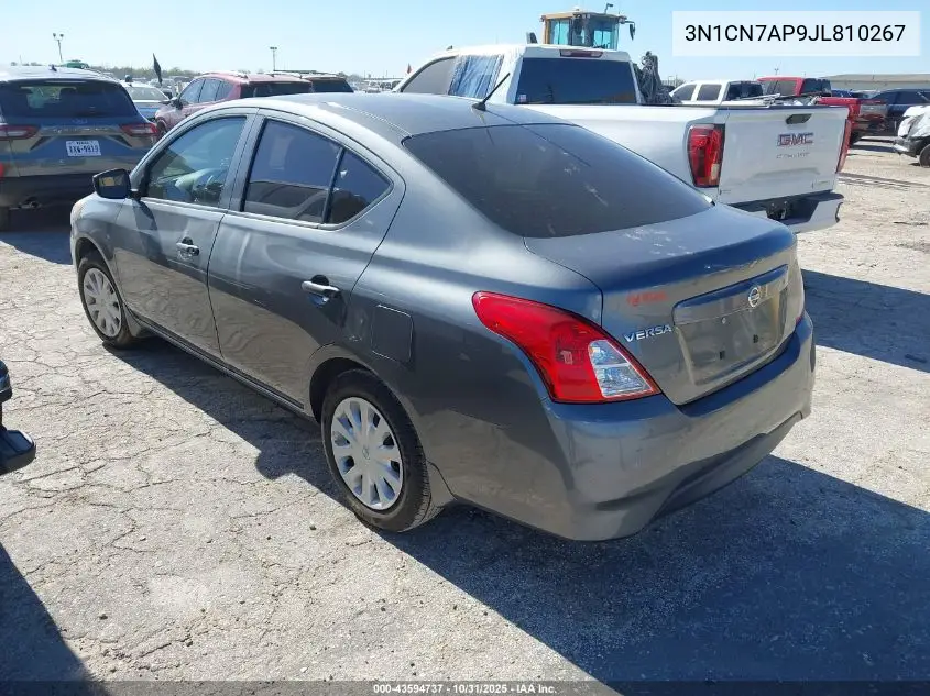 3N1CN7AP9JL810267 2018 Nissan Versa 1.6 S