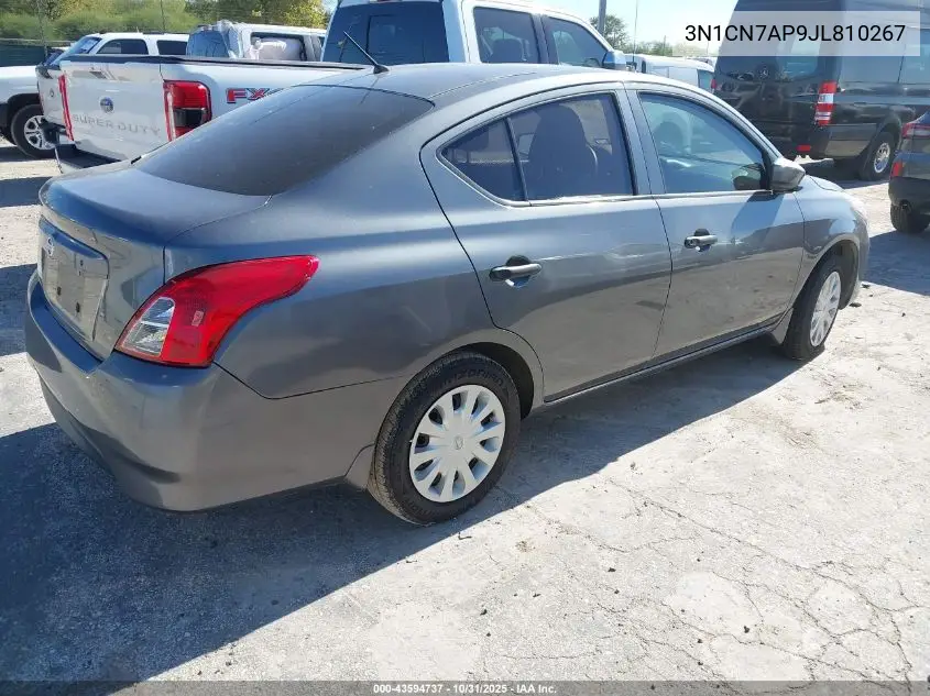 3N1CN7AP9JL810267 2018 Nissan Versa 1.6 S