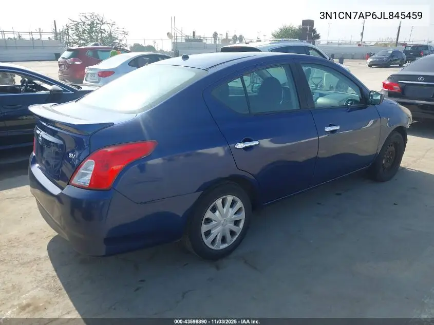 3N1CN7AP6JL845459 2018 Nissan Versa 1.6 Sv
