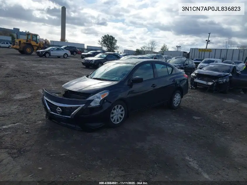 3N1CN7AP0JL836823 2018 Nissan Versa 1.6 S+