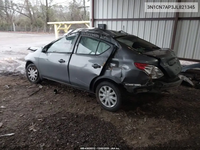 3N1CN7AP3JL821345 2018 Nissan Versa 1.6 S