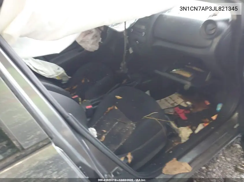 3N1CN7AP3JL821345 2018 Nissan Versa 1.6 S